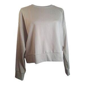 Eileen Fisher Women's Lightweight Ponte Roundneck Top Biscuit XXS